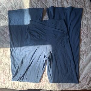 aerie Blue High-Waist Flare Leggings